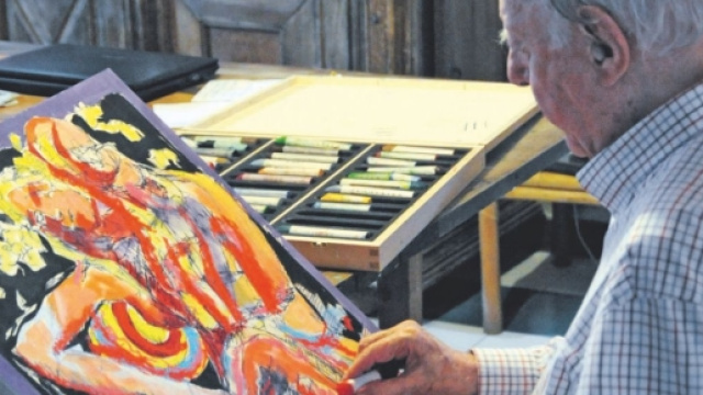 Dario Fo ritrae la Boschi: dipinto all'asta per sostenere M5S