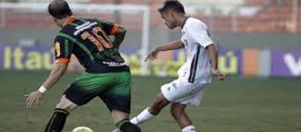 Fluminense e América-MG se enfrentam em Cariacica pelo Brasileirão (Foto: ESPN) Fluminense e América-MG se enfrentam em Cariacica pelo Brasileirão (Foto: ESPN)