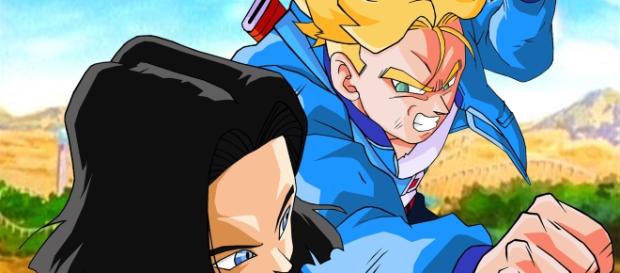 ANDROIDE 16 PELEANDO CONTRA TRUNKS DEL FUTURO ANDROIDE 16 PELEANDO CONTRA TRUNKS DEL FUTURO