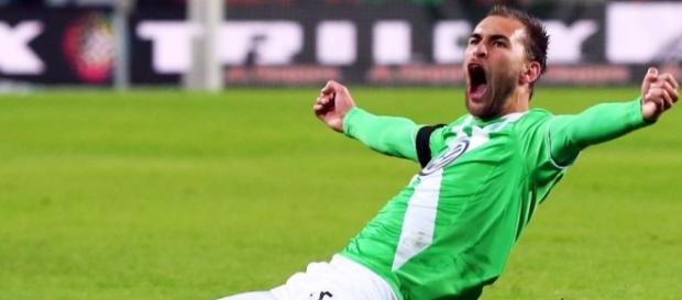 Bas Dost, avançado holandês do Wolfsburgo Bas Dost, avançado holandês do Wolfsburgo