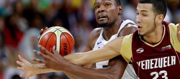 Kevin Durant, (Estados Unidos) en el partido frente a Venezuela Kevin Durant, (Estados Unidos) en el partido frente a Venezuela