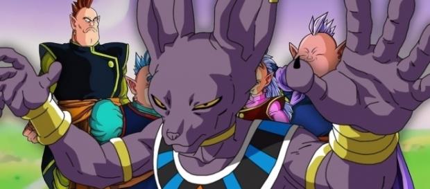 Fan art de Bills protegiendo a los KaioShins algo que no ocurrio Fan art de Bills protegiendo a los KaioShins algo que no ocurrio