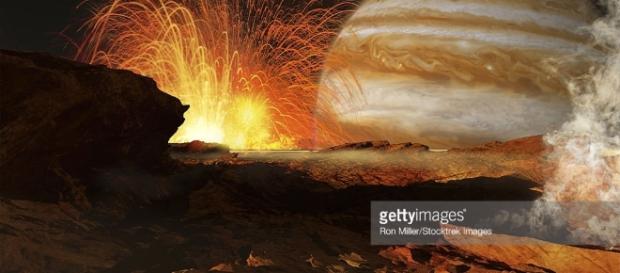 A Scene On Jupiters Moon Io The Most Volcanic Body In The Solar ... - gettyimages.ca A Scene On Jupiters Moon Io The Most Volcanic Body In The Solar ... - gettyimages.ca