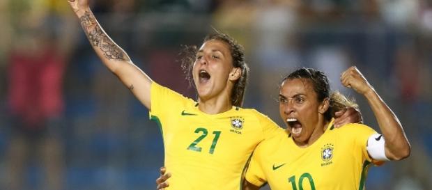 Seleção feminina entra em campo contra a China na estreia do futebol feminino nos Jogos Rio 2016 (Ricardo Stuckert / CBF) Seleção feminina entra em campo contra a China na estreia do futebol feminino nos Jogos Rio 2016 (Ricardo Stuckert / CBF)