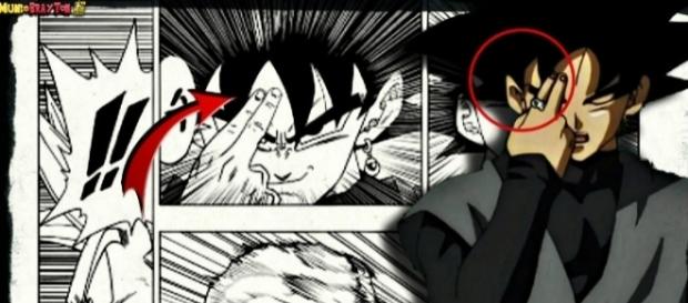 Gokú Black utilizando la transportación en el anime y manga. Gokú Black utilizando la transportación en el anime y manga.