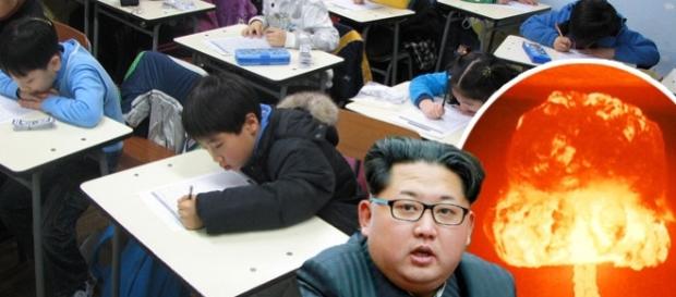 Școlile din Coreea de Nord pregătesc copii pentru o posibilă catastrofă nucleară Școlile din Coreea de Nord pregătesc copii pentru o posibilă catastrofă nucleară