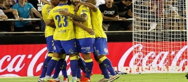 Celebracion de el gol de las palmas Celebracion de el gol de las palmas