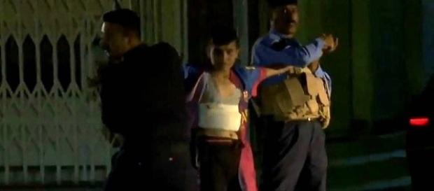 Momento em que foi feita a prisão do menor Momento em que foi feita a prisão do menor