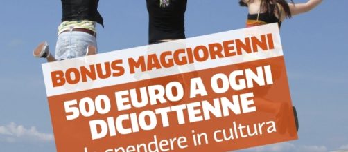 Bonus di 500 euro a favore dei maggiorenni da spendere in cultura
