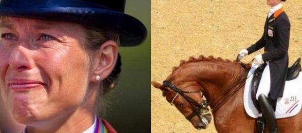 A holandesa Adelinde Cornelissen e seu cavalo Parzival. A holandesa Adelinde Cornelissen e seu cavalo Parzival.