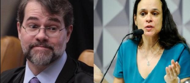 Toffoli e Janaína Paschoal - Foto/Montagem Toffoli e Janaína Paschoal - Foto/Montagem