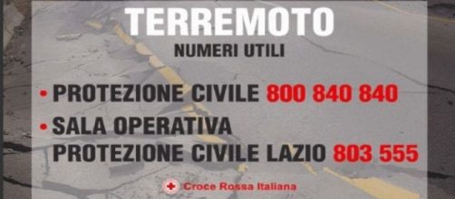 Numeri utili soccorsi della Protezione Civile.