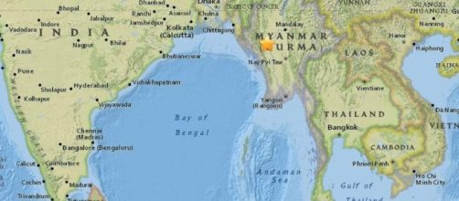Terremoto di magnitudo 6.9 nel centro della Birmania