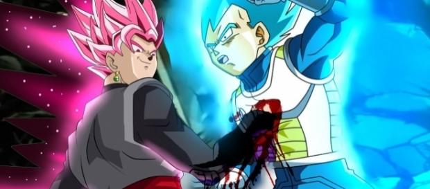 Black Gokú rose vs vegeta ssj azul Black Gokú rose vs vegeta ssj azul
