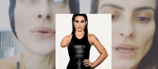 Cleo Pires grava vídeo para se defender Cleo Pires grava vídeo para se defender