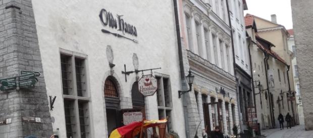 Uno scorcio del centro storico di Tallinn Uno scorcio del centro storico di Tallinn