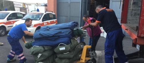 Volontari di Catania e Ragusa nelle zone del terremoto