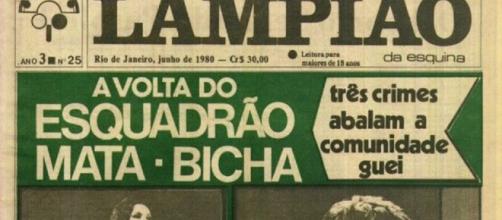O jornal Lampião da Esquina, feito por ativistas homossexuais, dedicou-se a denunciar a violência contra a comunidade LGBT.