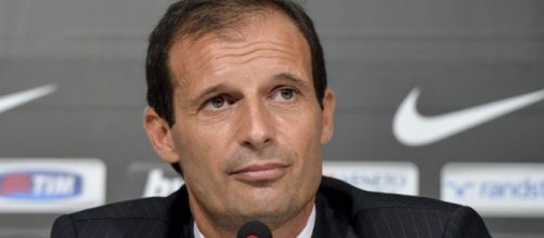 Massimiliano Allegri in conferenza stampa.