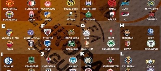 Todos los grupos de la UEFA Europa League Todos los grupos de la UEFA Europa League