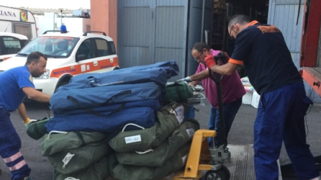 Volontari di Catania e Ragusa nelle zone del terremoto