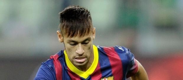 Neymar, atacante do Barcelona da Espanha. Neymar, atacante do Barcelona da Espanha.