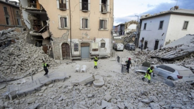 Le immagini del paese di Amatrice.