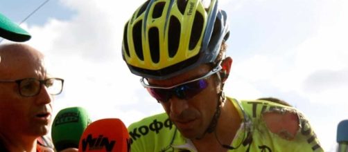 Alberto Contador, ancora una caduta