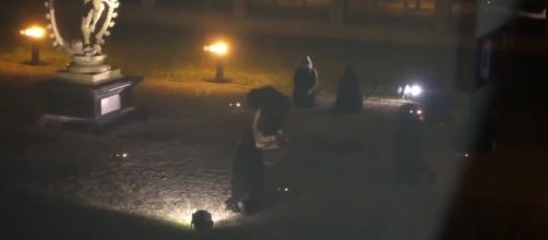 Immagine estrapolata dal video del presunto sacrificio