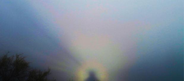 El espectro de Brocken fotografiado a las afueras de Santiago El espectro de Brocken fotografiado a las afueras de Santiago