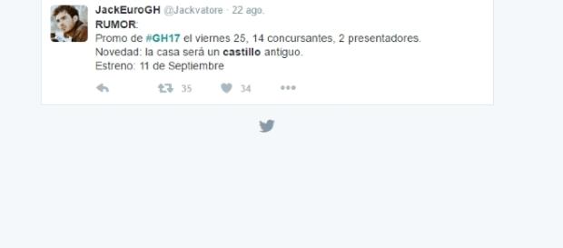 Rumores sobre Gran Hermano 17. Rumores sobre Gran Hermano 17.