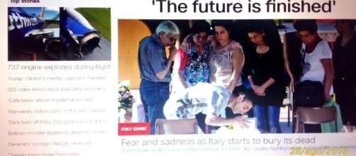 "Il futuro e finito" scrive CNN, citando i sopravvissuti delle Marche