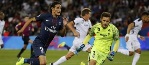 Edinson Cavani, in maglia PSG.