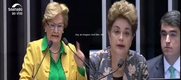 Ana Amélia rebateu Dilma Rousseff no Senado Ana Amélia rebateu Dilma Rousseff no Senado