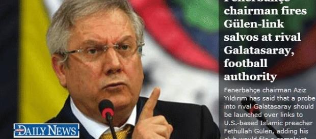 Le président du club Fenerbahçe accuse le Galatasaray d'être infiltré par le Fetö Le président du club Fenerbahçe accuse le Galatasaray d'être infiltré par le Fetö