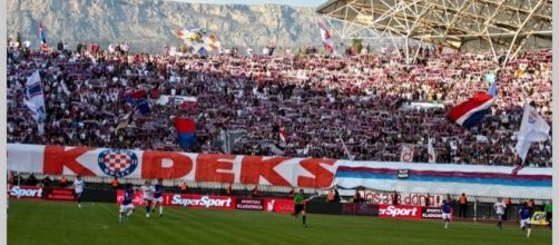 I tifosi della squadra dell'Hajduk Spalato