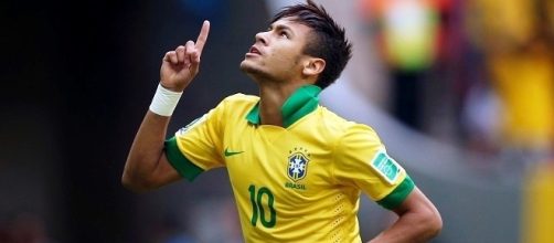 Neymar, stella della nazionale di calcio brasiliana.
