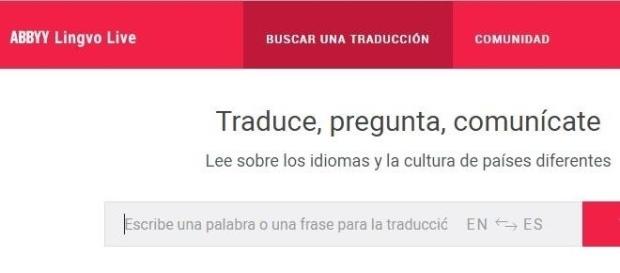 Aspecto del sitio web de Lingvo Live Aspecto del sitio web de Lingvo Live