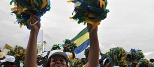Electeurs gabonais en pleine campagne présidentielle. Crédit images ISP Electeurs gabonais en pleine campagne présidentielle. Crédit images ISP