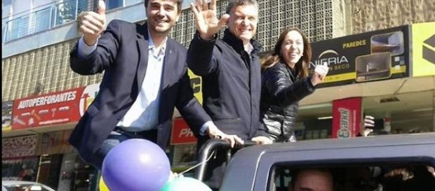 Ezequiel Gilli en plena campaña Ezequiel Gilli en plena campaña