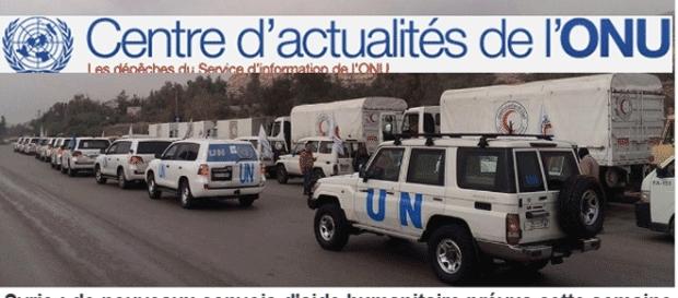 Hormis lors de rares opérations très médiatisées, l'aide onusienne reste en territoire loyaliste Hormis lors de rares opérations très médiatisées, l'aide onusienne reste en territoire loyaliste