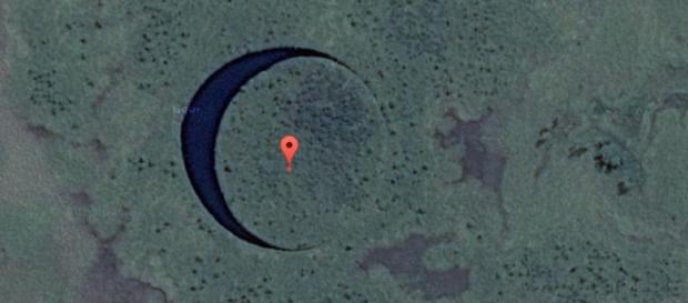 Immagine di Google Earth che mostra la presunta base argentina. Immagine di Google Earth che mostra la presunta base argentina.