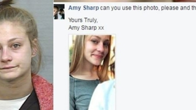 La fuggitiva Sharp chiede alla tv di mettere una foto pi&ugrave; bella.