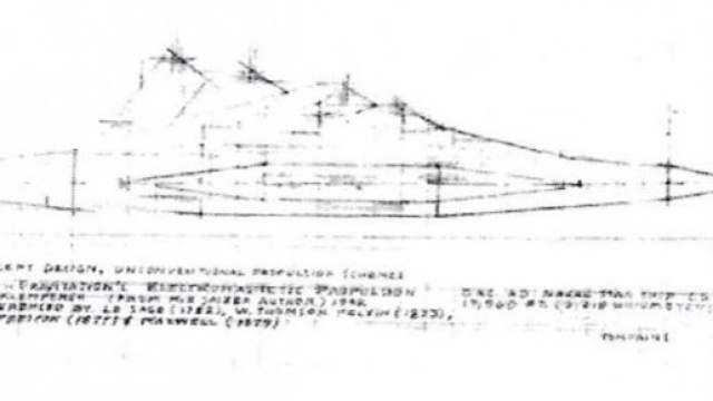 Navicella disegnata da Tompkins