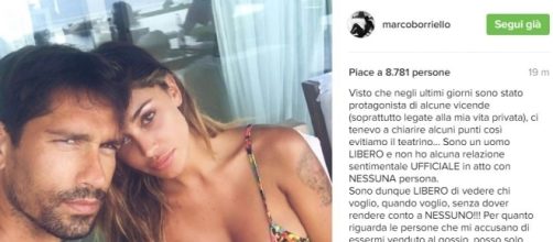 Belen Rodriguez e Borriello insieme ad Ibiza