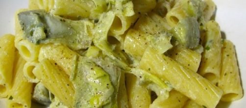 Maccheroni con verdure marinate