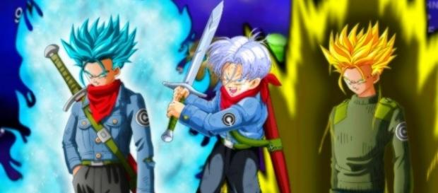 Trunks del Futuro transformado en Super Sayajin Blue Trunks del Futuro transformado en Super Sayajin Blue