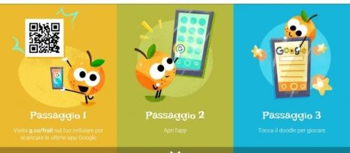 Google lancia i Doodle Fruit Games con l'avvio delle Olimpiadi 2016.
