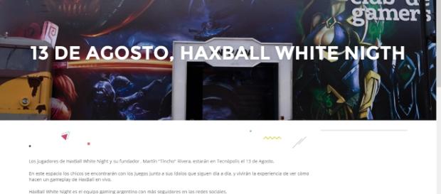 Los jugadores de HaxBall White Night se presentarán en Tecnópolis Argentina, el próximo 13 de Agosto. Los jugadores de HaxBall White Night se presentarán en Tecnópolis Argentina, el próximo 13 de Agosto.