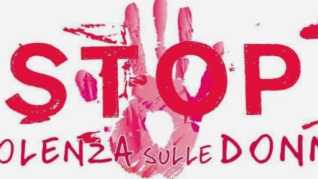 Una locandina "Stop Violenza sulle Donne"